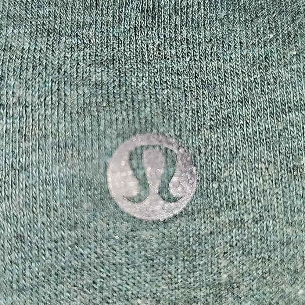 Lululemon Go Endeavor Heathered Green Sweatshirt with Cut Outs in Back